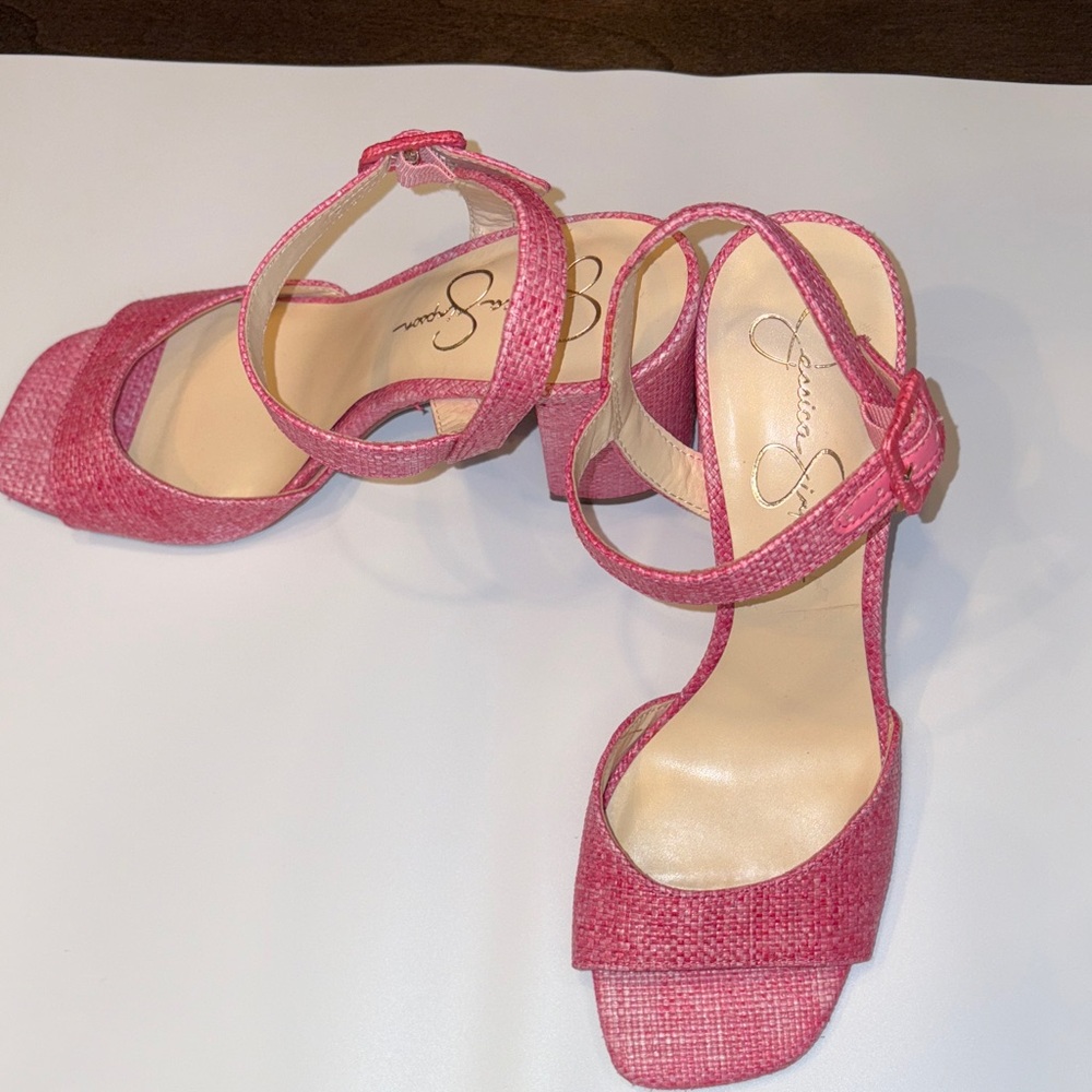 Jessica Simpson Pink Strappy Heels